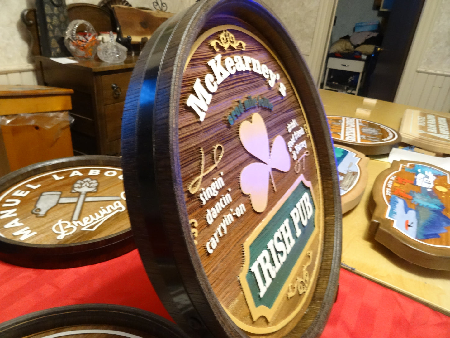 Custom Wood Bar Signs/Recreation Room Signs