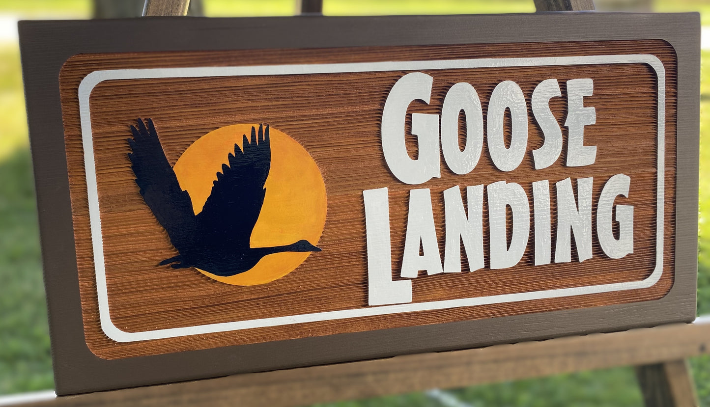 Custom Wood Signs - Cedar Signs in Rustic Wood Stain or Painted