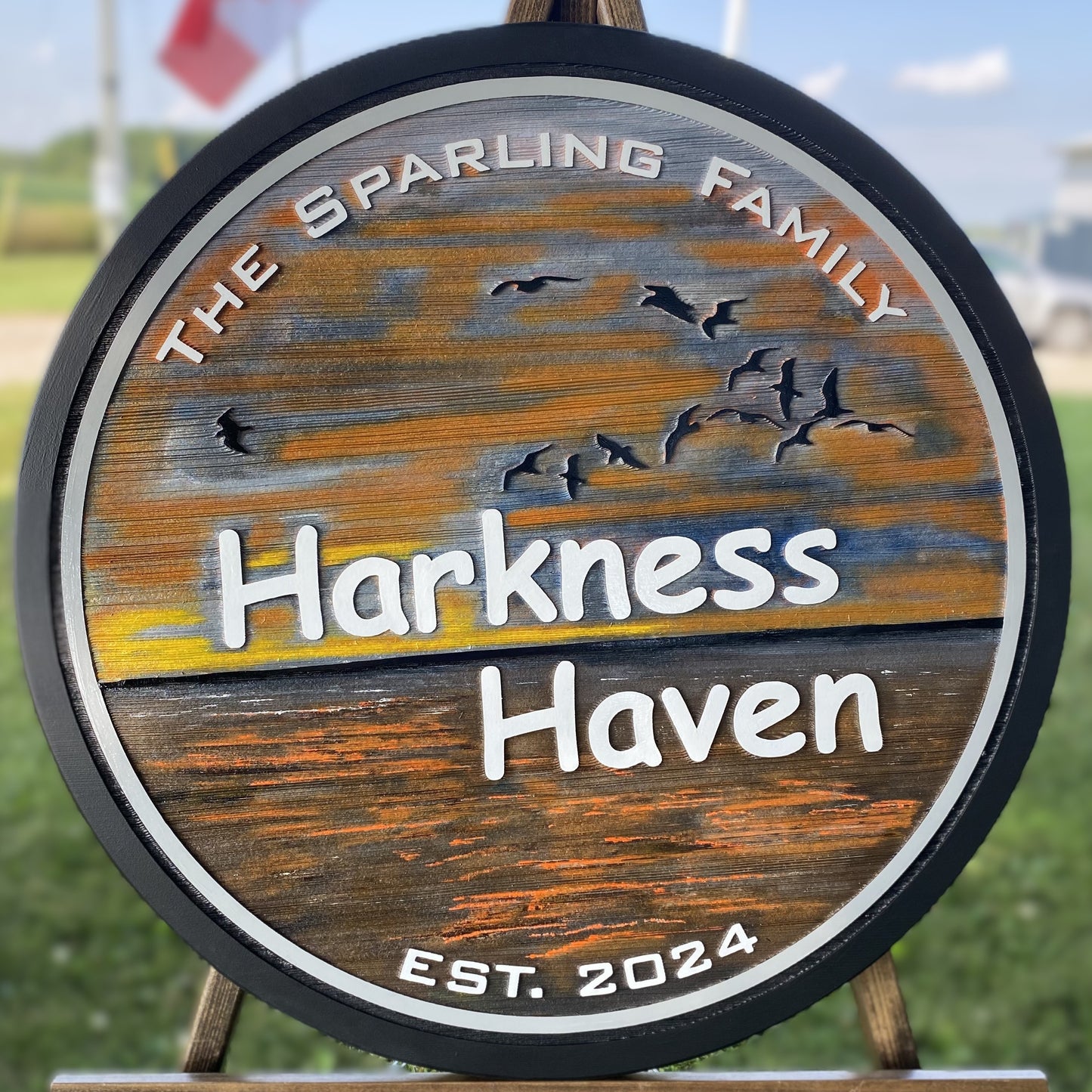 Custom Wood Signs - Cedar Signs in Rustic Wood Stain or Painted