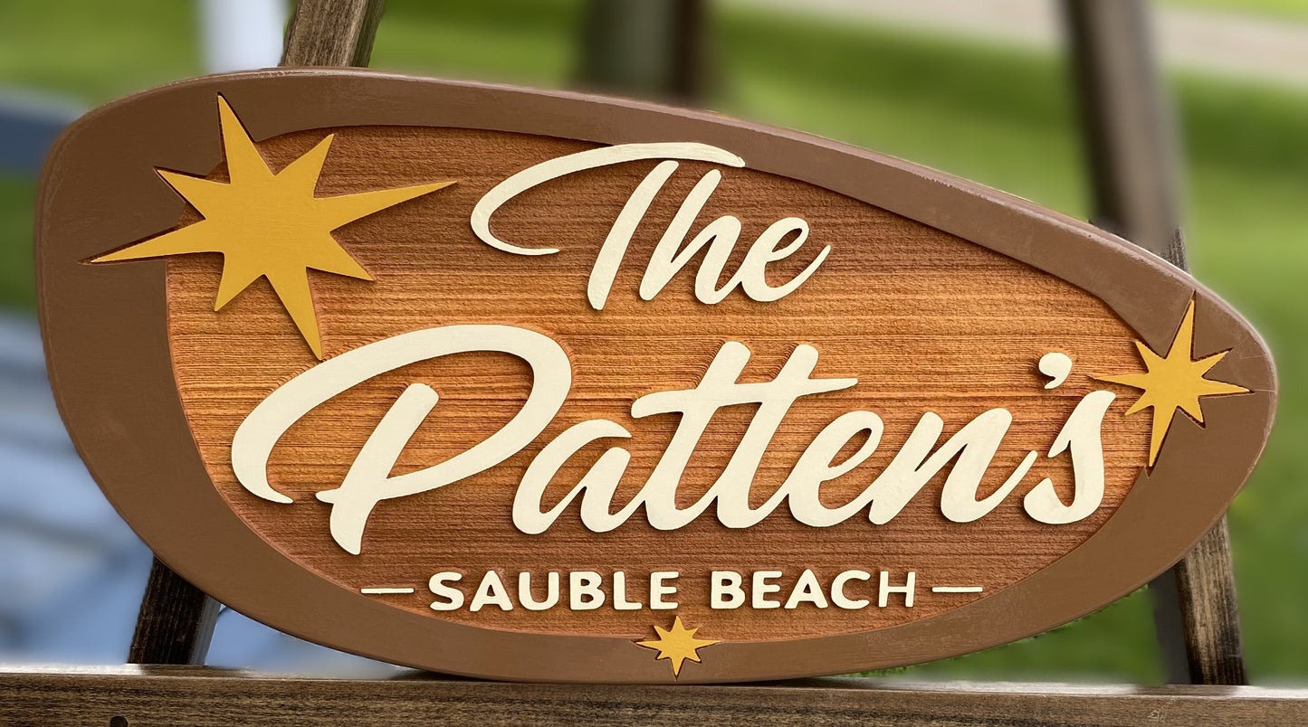 Cottage Signs - Cedar Sandblasted Wood Signs