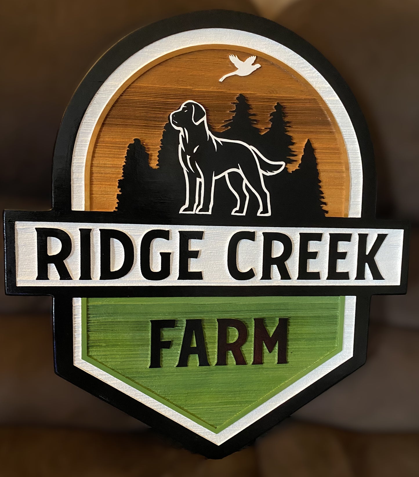 Custom Wood Signs - Cedar Signs in Rustic Wood Stain or Painted