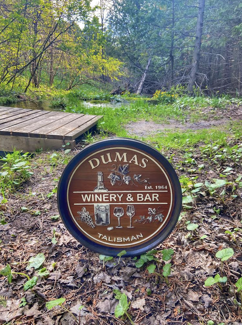 Wooden Barrel Head Signs