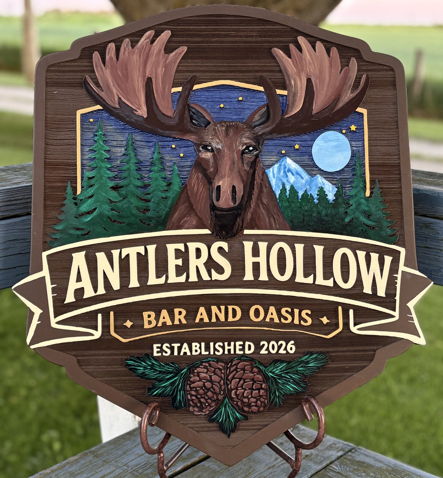 Custom Wood Bar Signs | Personalized Cedar Signs for Home Bars & Man Caves