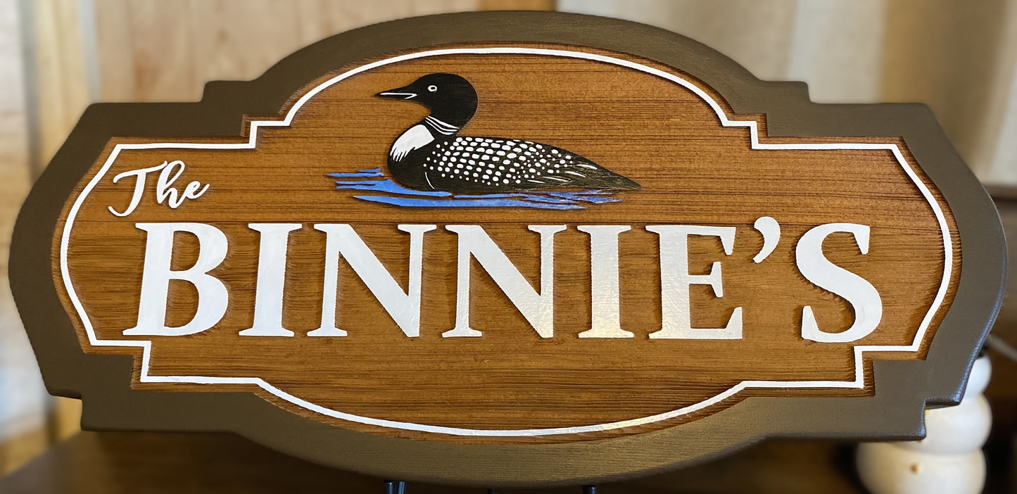 Cottage Signs - Custom Cedar Wood Signs