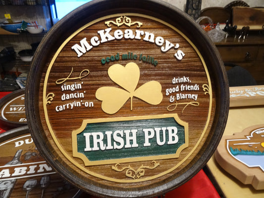 Barrel Signs – Personalized for Your Bar or Recreation Room