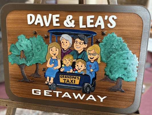 Custom Cedar Cottage Signs