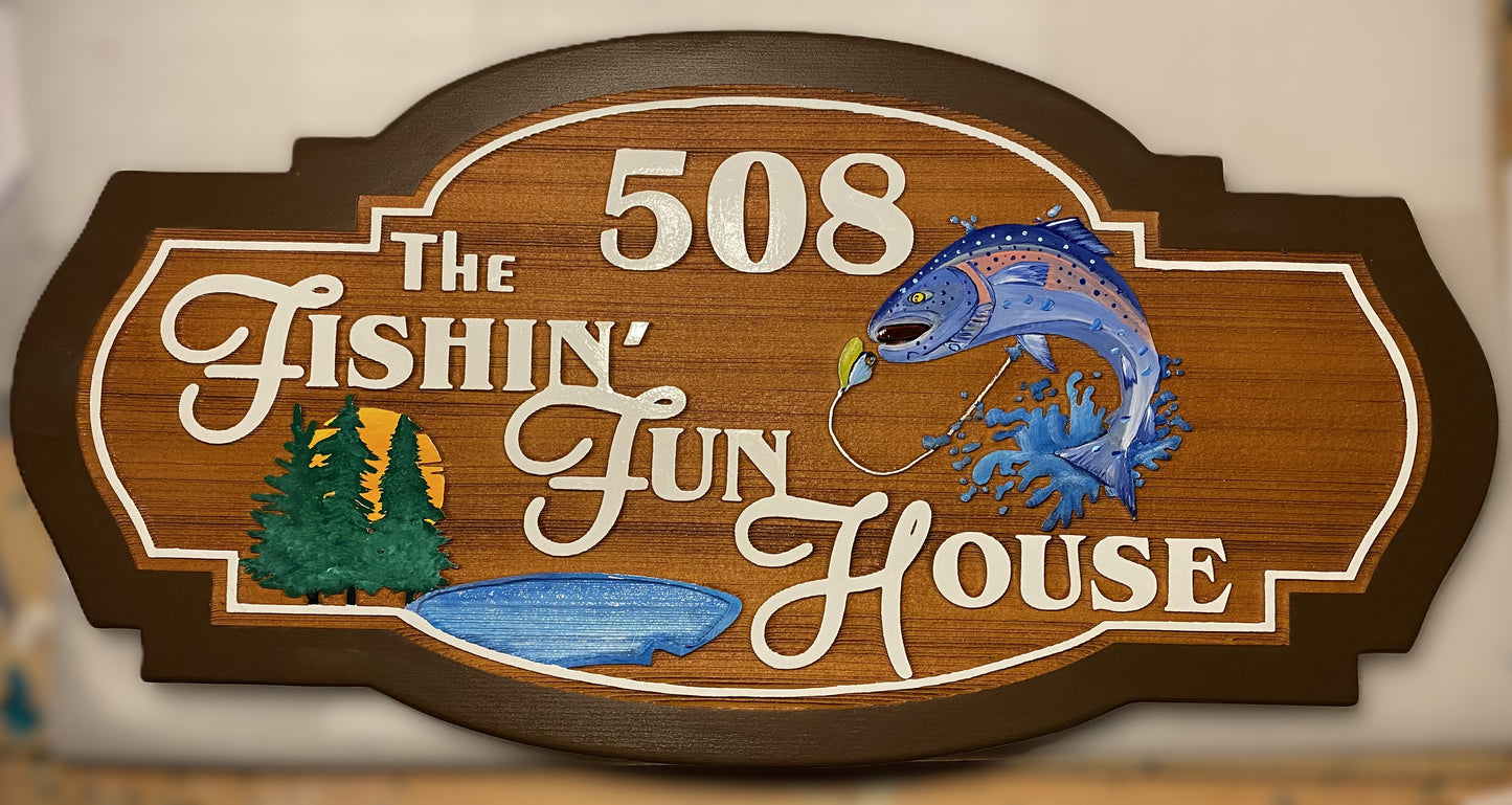Cottage Signs - Custom Cedar Wood Signs