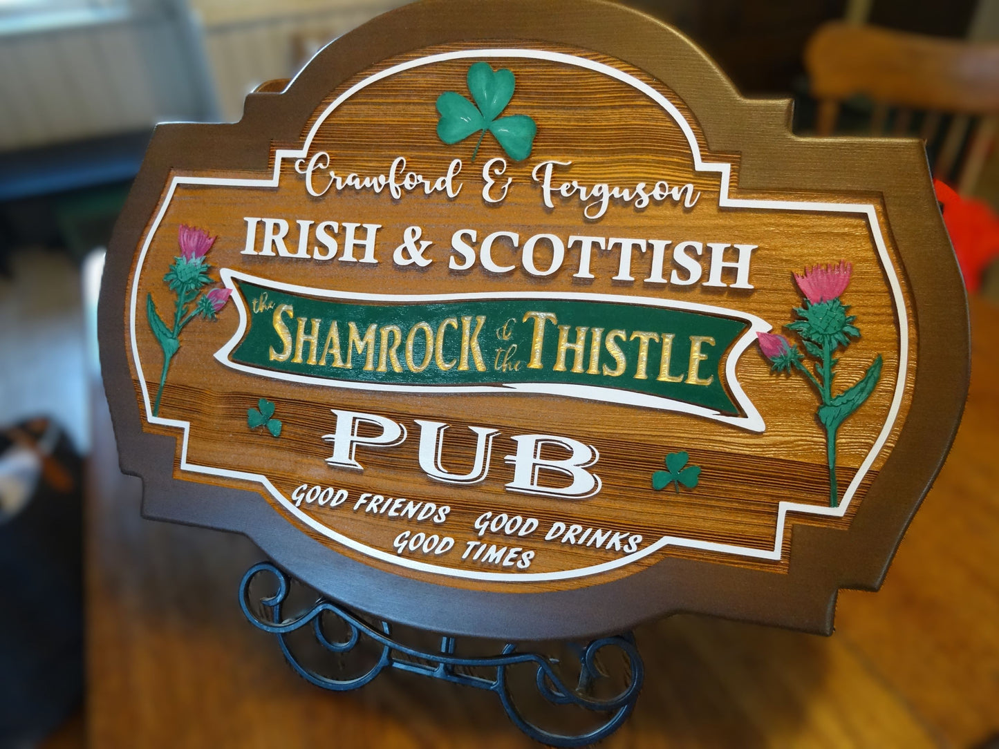 Custom Wood Signs - Cedar Signs in Rustic Wood Stain or Painted