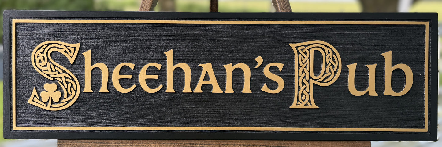 Custom Wood Bar Signs | Personalized Cedar Signs for Home Bars & Man Caves