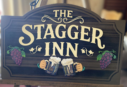 Custom Wood Bar Signs | Personalized Cedar Signs for Home Bars & Man Caves