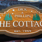 Custom Wood Signs - Cedar Signs in Rustic Wood Stain or Painted
