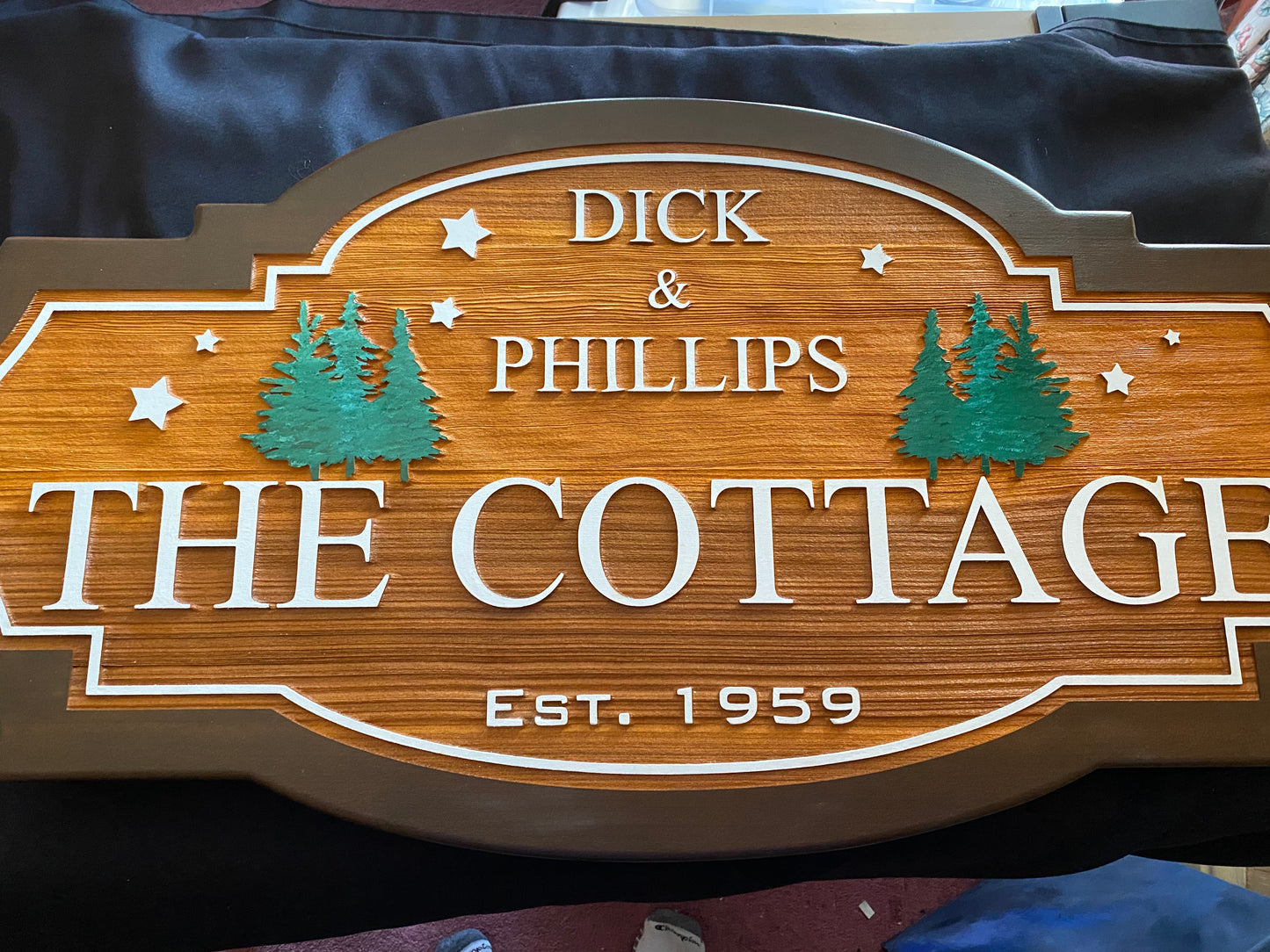 Custom Wood Signs - Cedar Signs in Rustic Wood Stain or Painted