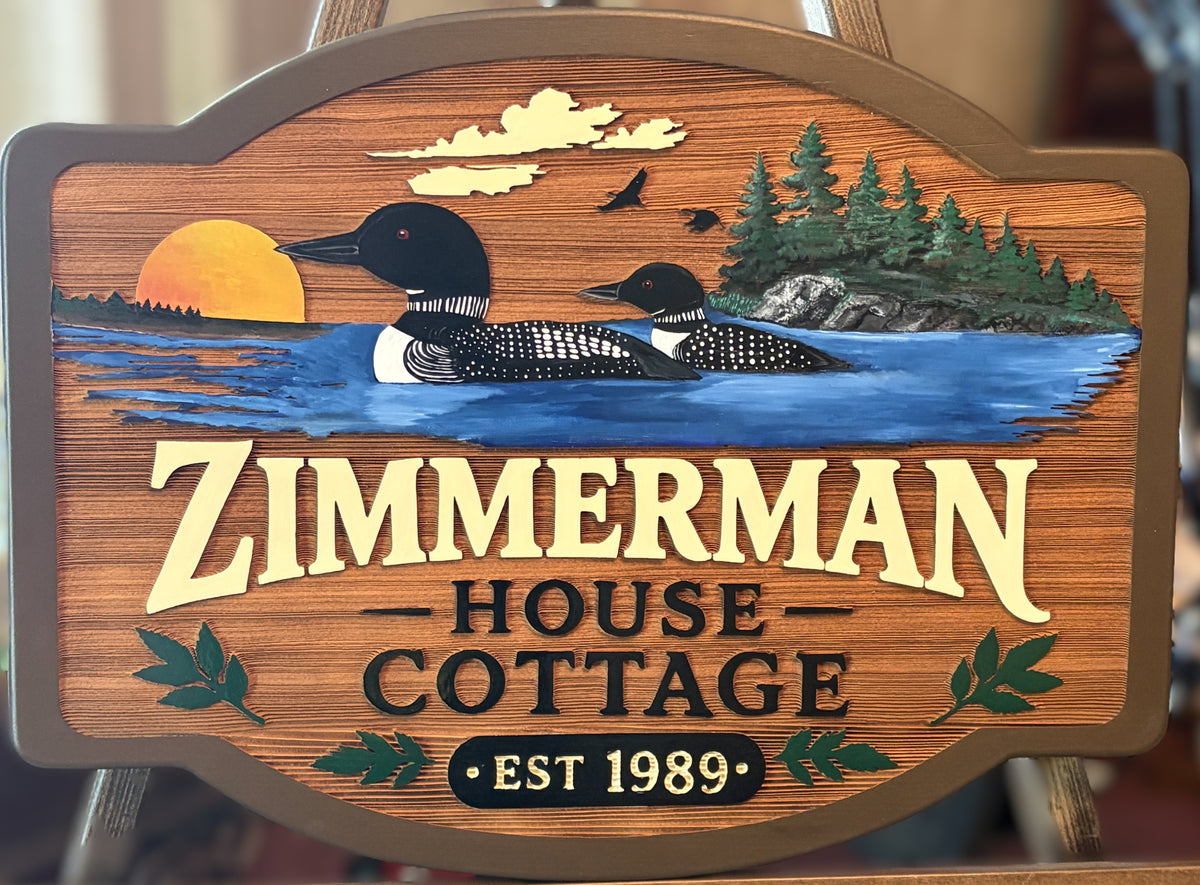 Custom Cottage Signs Canada | Personalized Cedar Signs Handcrafted Just for You