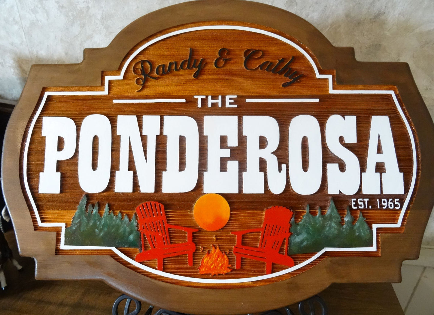 Custom Wood Signs - Cedar Signs in Rustic Wood Stain or Painted