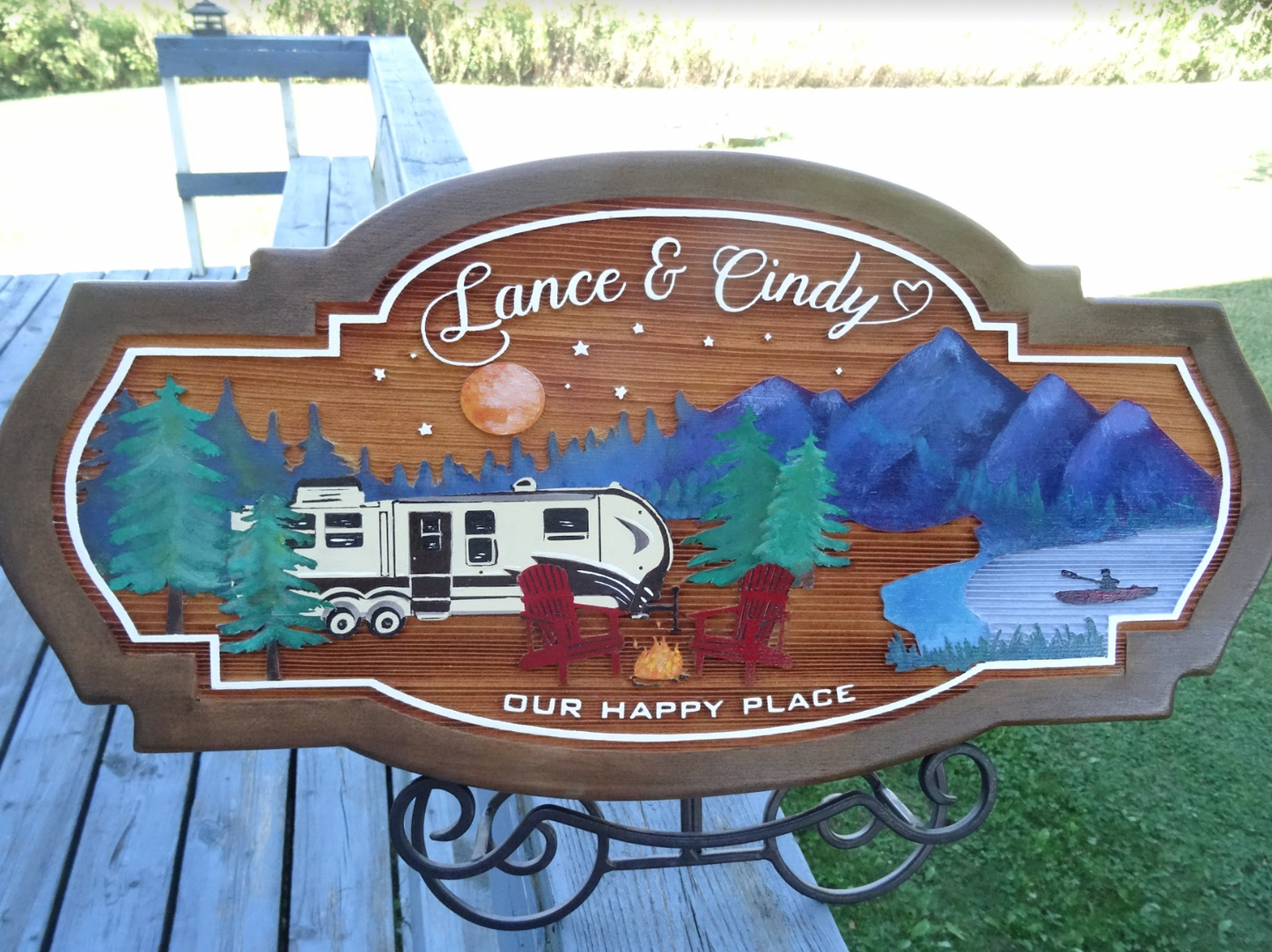 Custom Wood Signs - Cedar Signs in Rustic Wood Stain or Painted